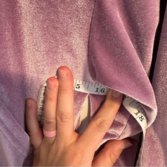 Fabletics Purple Velvet Velour Jumpsuit One Piece Small - Picture 9 of 13
